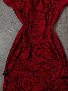 🪭Red Fem Fatale Cheongsam Dress