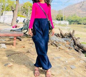 Navy Blue Cargo Pants