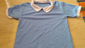 Cute Blue Collared T-Shirt
