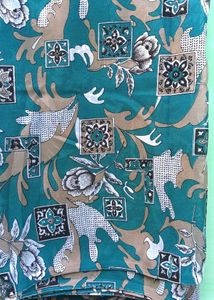 Vintage Floral Pattern Saree 💚✨