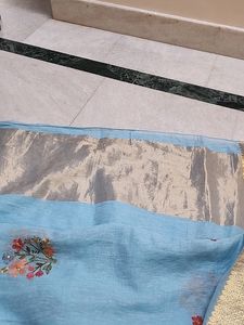 Banarasi Cotton Saree With Stiched Blouse
