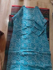 Blue Printed Kurta Set with Dupatta