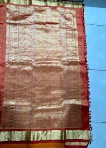 Beautiful Sunshine color Kanchi Silk Saree