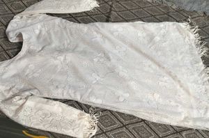 Elegant White Kurti Set