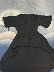 Elegant Black Midi Dress