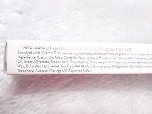 Myglamm Lit Matte About It Lip Color  Crayon With