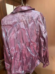 y2k liquid fabric shirt
