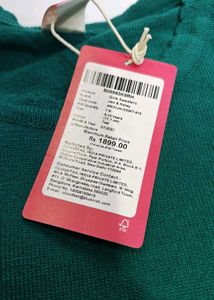 Jam &amp; Honey Girls Sweater – Teal with Lace Stars