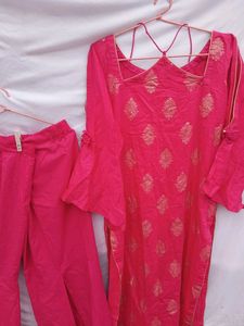 Megenta Sharara Set