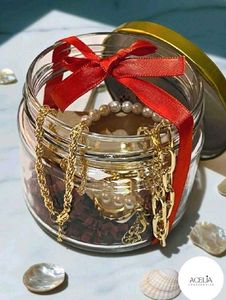 Charming Jewelry Assortment in Gift Jars