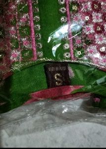 Green &amp; Pink Tie-Dye Kurta Set with Dupatta