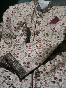 Embroidered Sherwani only Jacket noreturn norefund