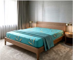 Cotton Leaf Print Bedsheet