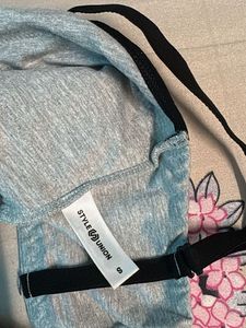 Comfortable Grey Sports Bra