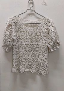 Crochet Knit Top