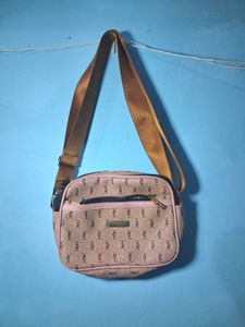 2 Stylish Brown Checkered Crossbody Bag combo