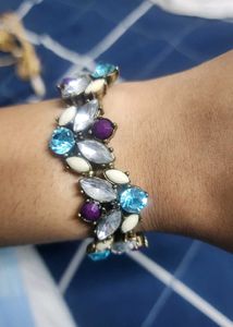 Colorful Gemstone Charm Bracelet