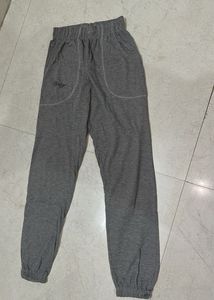 Gray Casual Pants