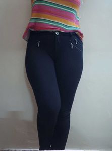 Blue Treggings