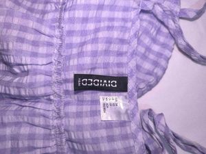Cute Purple Gingham Cami Top