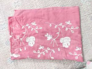 Pink Floral Scarf