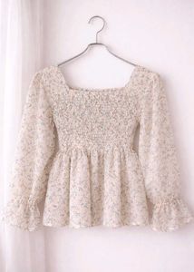 🎀 Floral Smocked Peplum Top 🎀