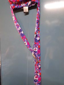 Tokyo Talkies violet Floral Halter Neck Top 🎀 Tie