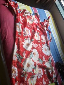 Vibrant Floral Cold Shoulder Top