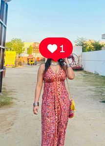 Boho Floral Print Maxi Dress