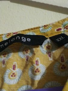 Yellow Floral Print Kurta