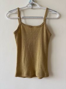 Sparkly Gold Camisole Top