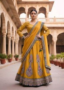 Ethnic Yellow lehenga Choli 💛