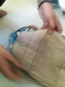 Handmade Jute Trendy bag In Blue Multicolours...