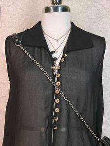 Chic Black Sheer Sleeveless Top
