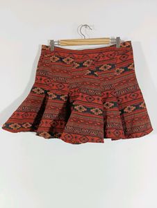 Multicolor Casual Mini Skirt (Women)