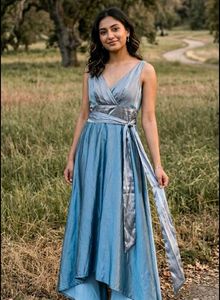 Elegant Blue Ethnic Gown