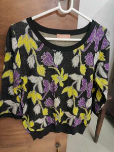 Floral Print Knit Top