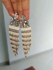 Elegant Beaded Drop Earrings