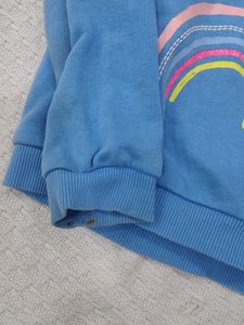 Cute Blue Rainbow &amp; Sun Sweatshirt