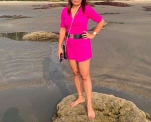 Pink Mini jumpsuit (without belt)