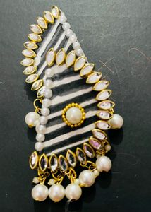 Fancy Party Wear Fabric Earrings