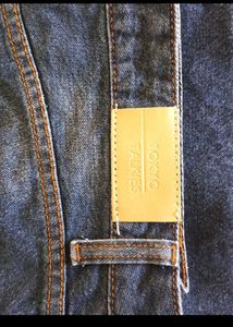 Wide Leg Dark Wash Denim Jeans