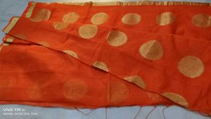 Orange Silk Saree