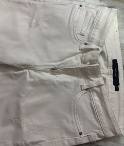 White Distressed Jeans