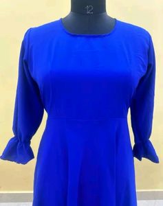 Blue Long Amrela Gown