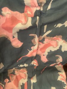 Blue Floral Print kurta