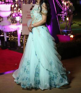 Diwali Sale- Engagement/ Sangeet Heavy Blue Gown