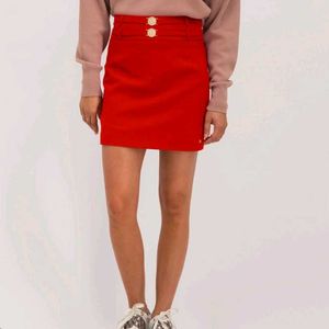 Red Mini skirt