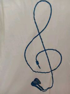 Cute Music Note Graphic Tee