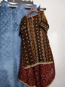 Designer Bandhani Lehenga Choli Set